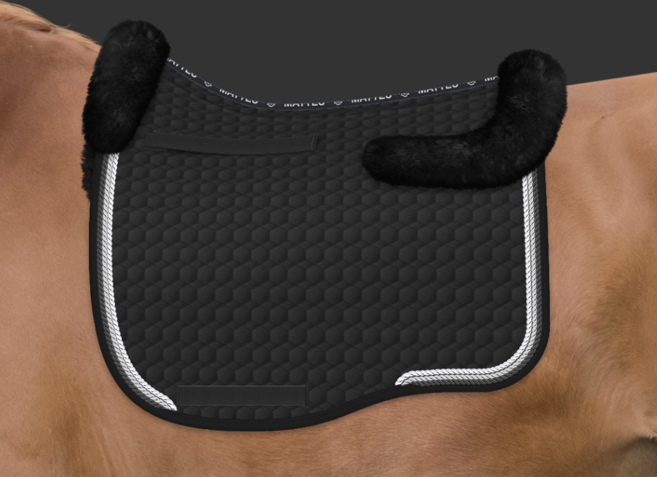 E.A. Mattes Eurofit Dressage Fleece Quilt BL | Horse Supplies - Saddle Cloth | Saddleworld Ipswich