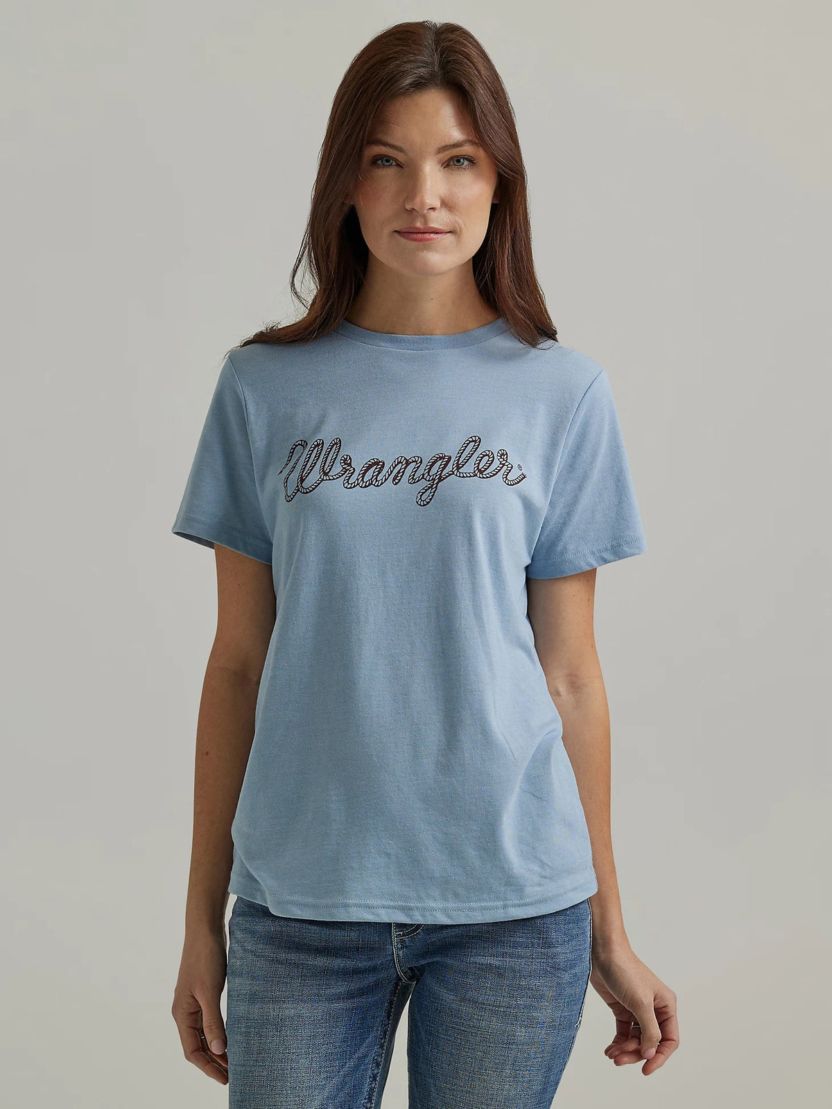 Wrangler Q Wmns Ashley Blue SS Tee