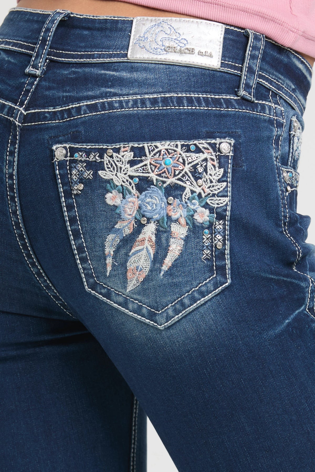 Grace in LA Dreamcatcher Bootcut Jeans