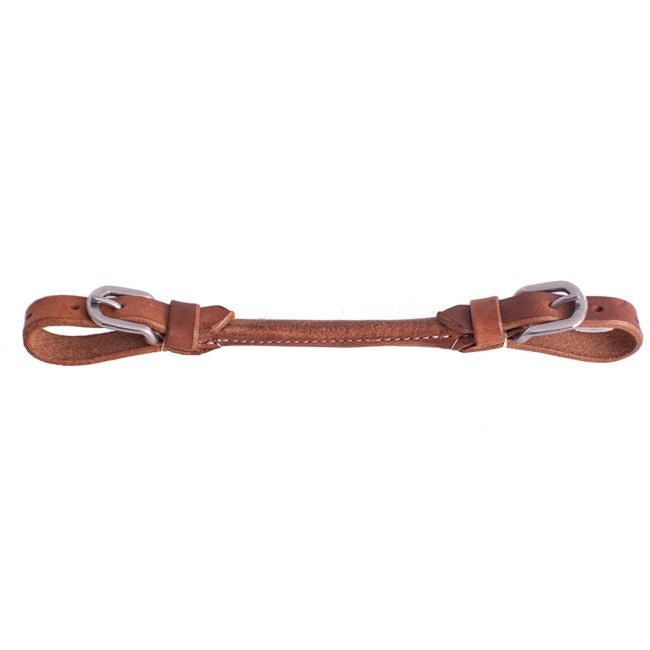 Showman Leather Adjustable Rolled Center Curb Strap