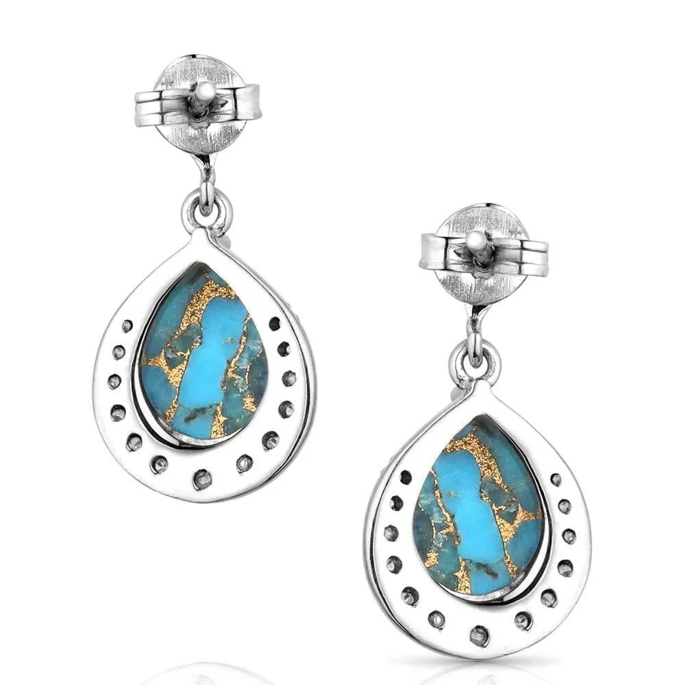 Montana Silversmith Blue Rivers Turquoise Earrings | Country Clothing - Jewellery | Saddleworld Ipswich