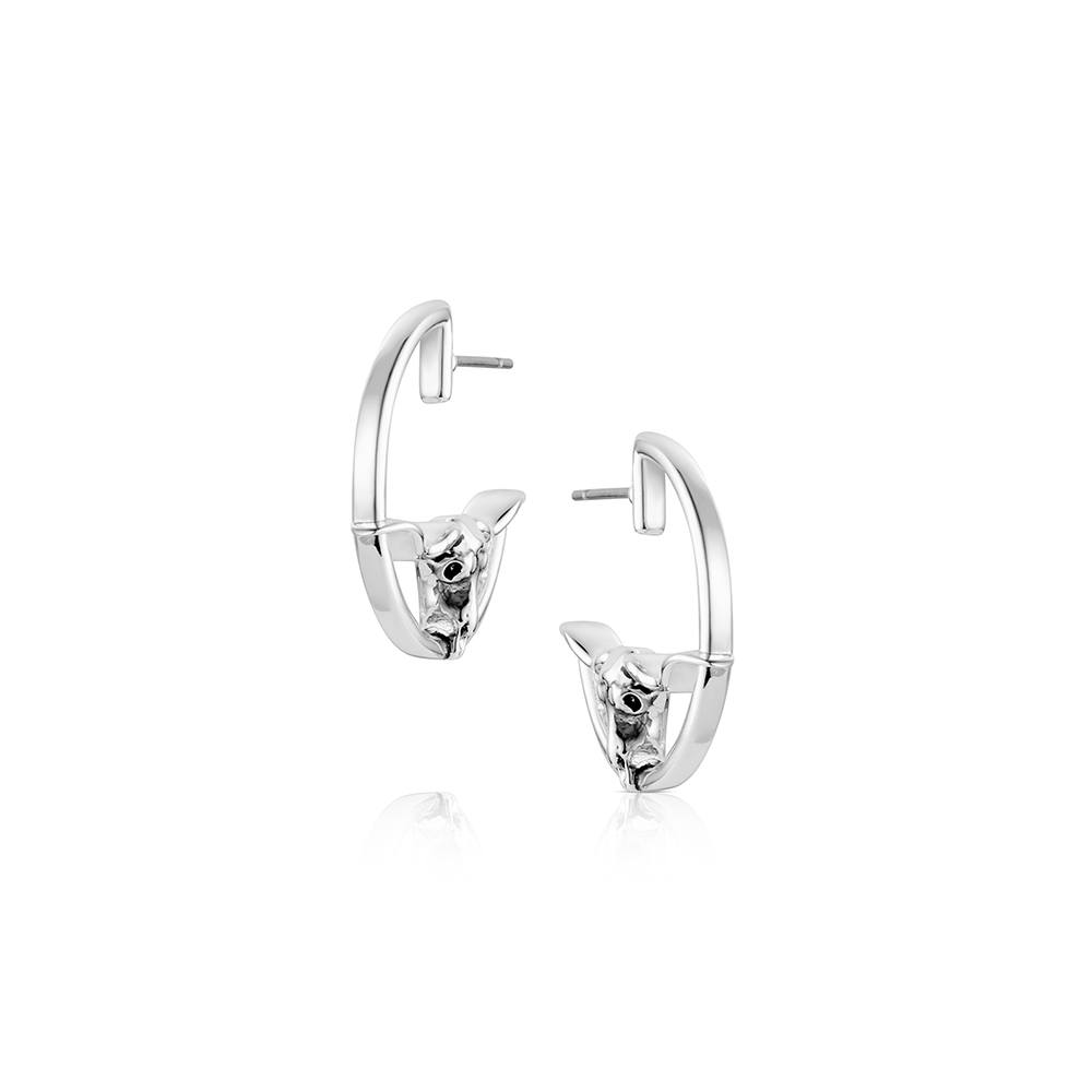 Montana Silversmiths - Silhouette Longhorn Earrings | Giftware - Jewellery | Saddleworld Ipswich