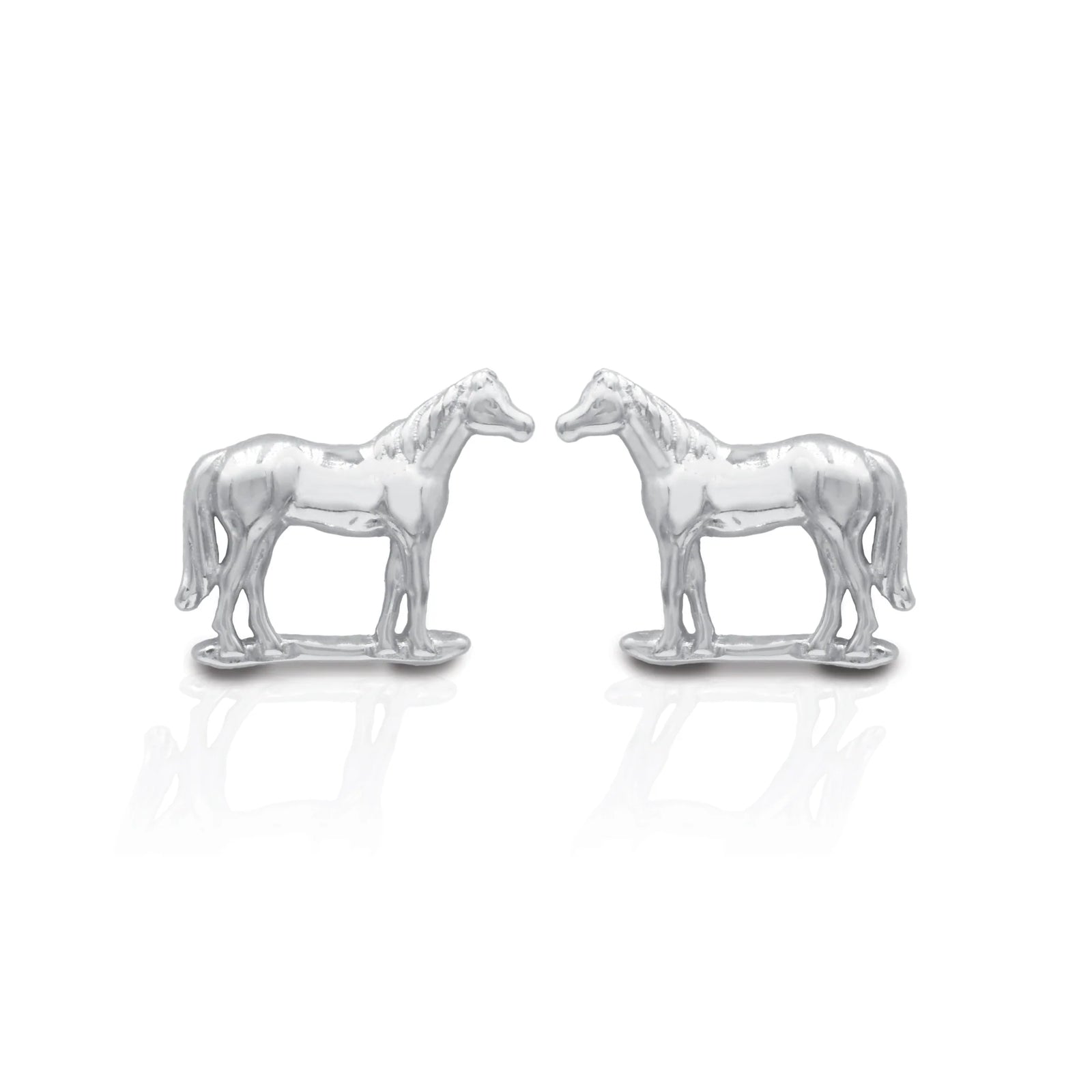 Kelly Herd Earrings Halter Horse - Sterling Silver