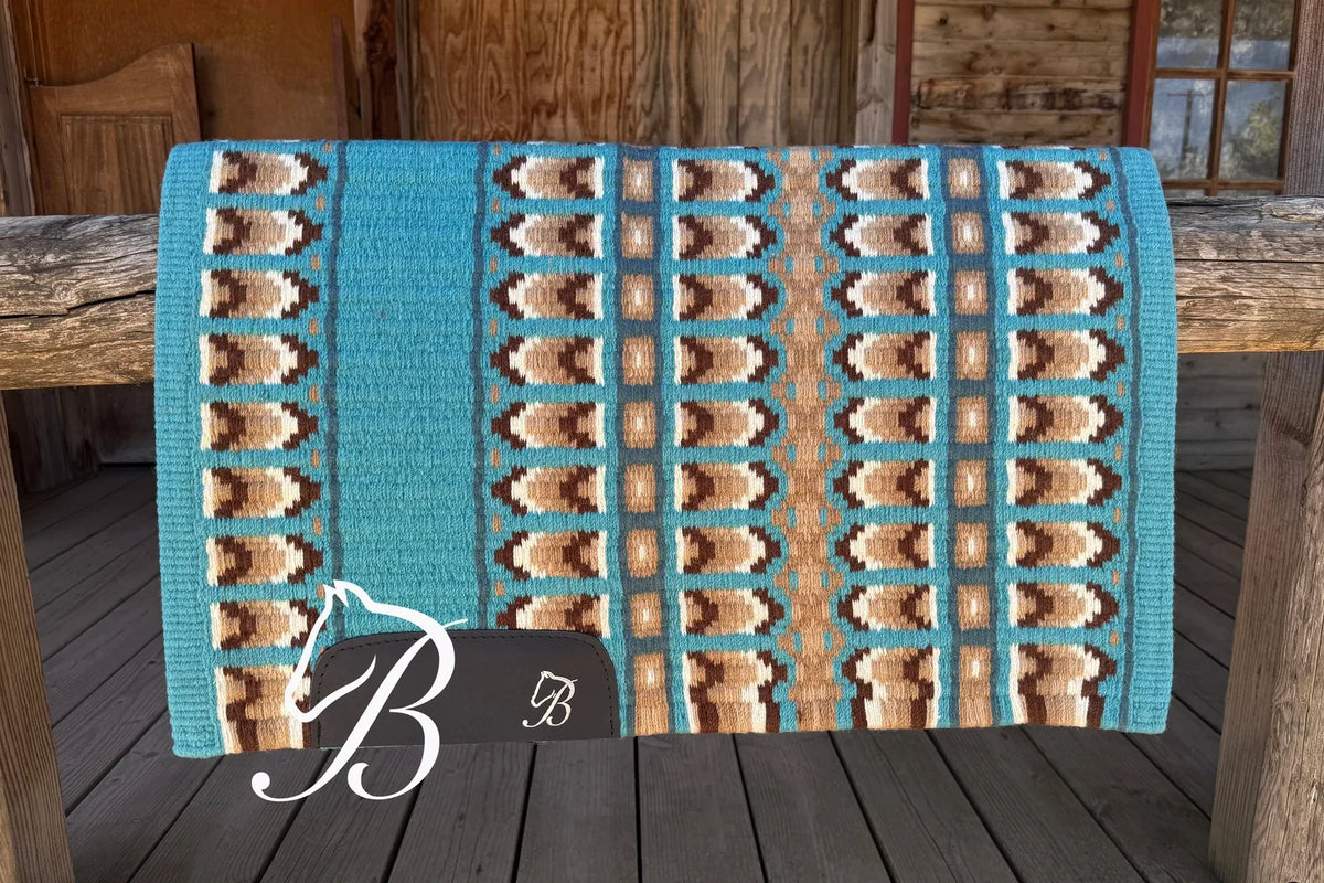Bentley Show Pad - Emma Dusty Mint | Horse Supplies - Western pad | Saddleworld Ipswich
