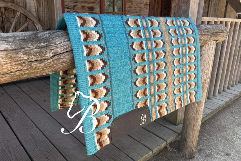 Bentley Show Pad - Emma Dusty Mint | Horse Supplies - Western pad | Saddleworld Ipswich