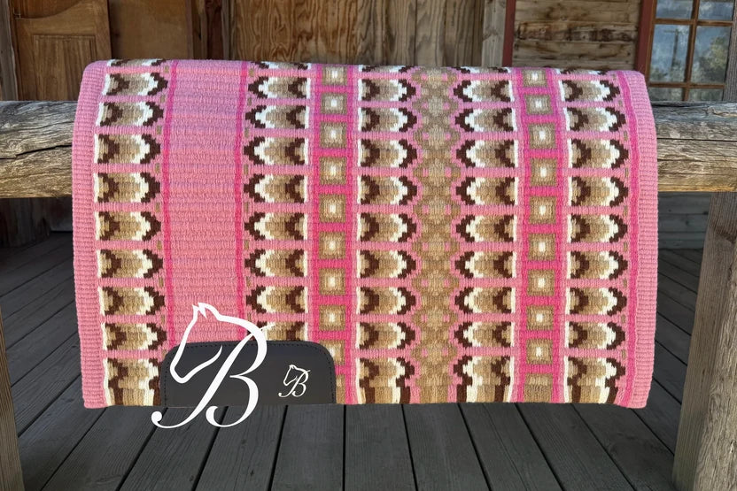 Bentley Show Pad - Emma Pink | Horse Supplies - Western pad | Saddleworld Ipswich