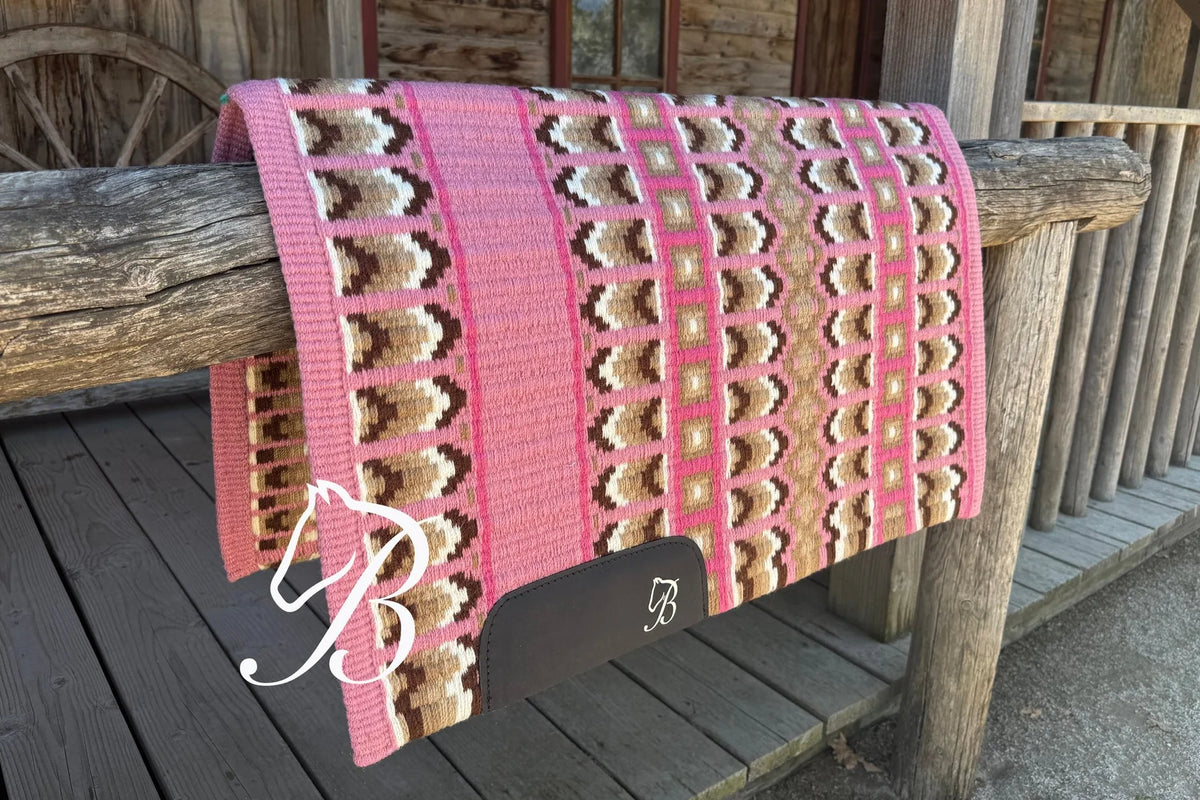 Bentley Show Pad - Emma Pink | Horse Supplies - Western pad | Saddleworld Ipswich