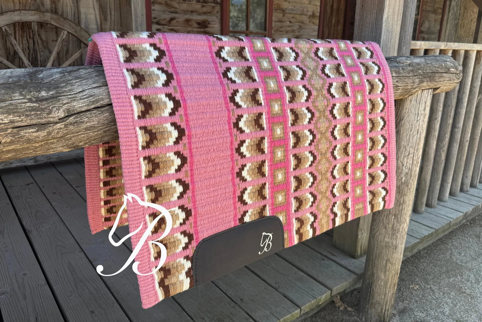 Bentley Show Pad - Emma Pink | Horse Supplies - Western pad | Saddleworld Ipswich