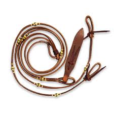 Ezy Ride Reins Rommel Flat Leather and Popper Harness | Horse Supplies - Reins | Saddleworld Ipswich