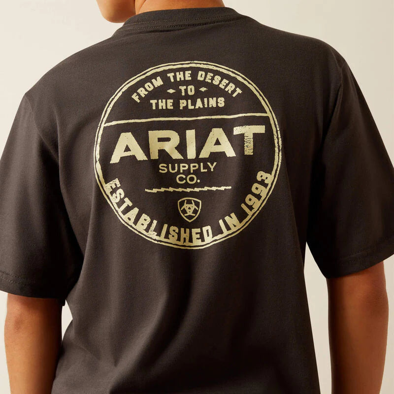 Ariat Boys Explore Circle SS Tee Vintange Black