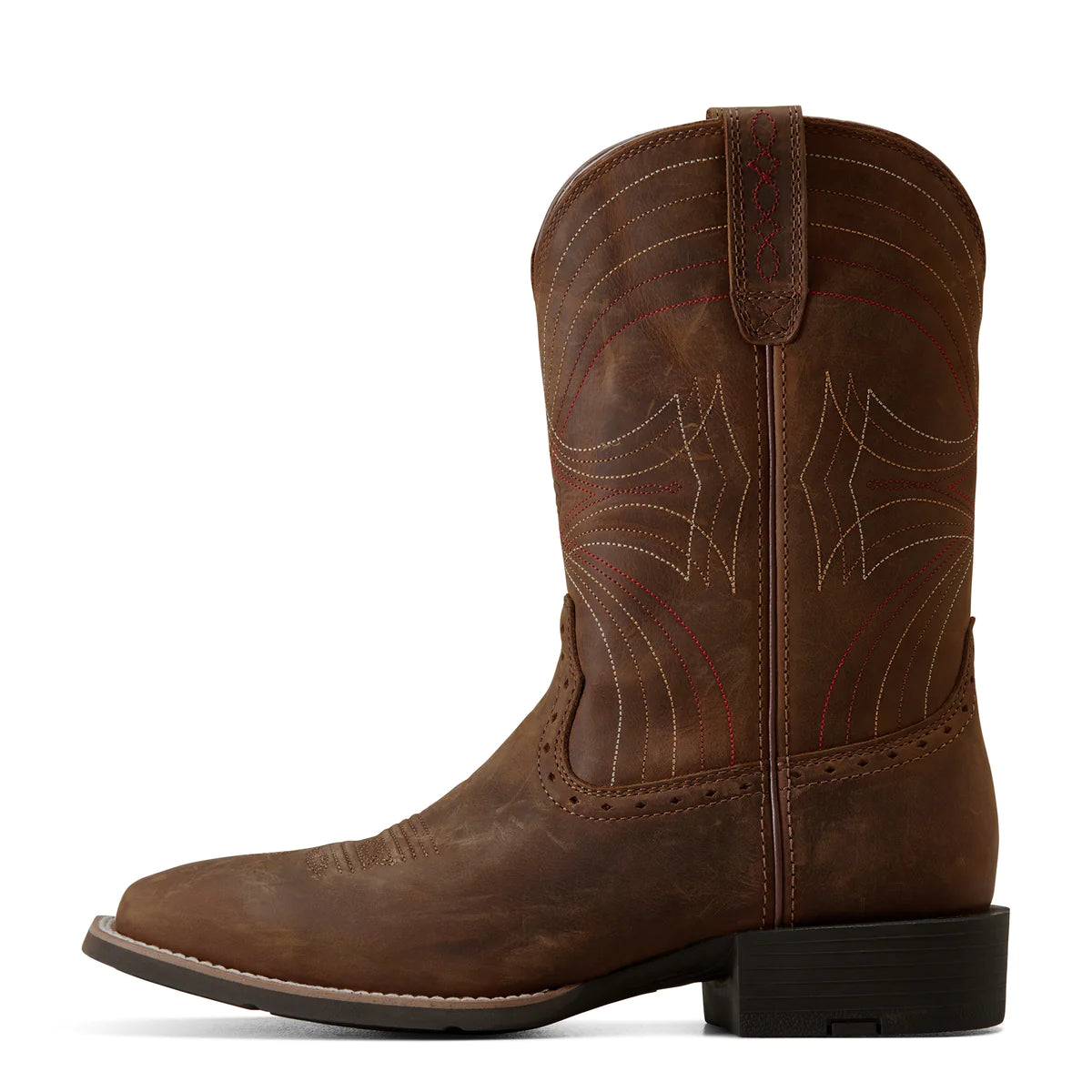 Ariat Mns Sport Wide Sq Toe Distressed Brown - CLEARANCE