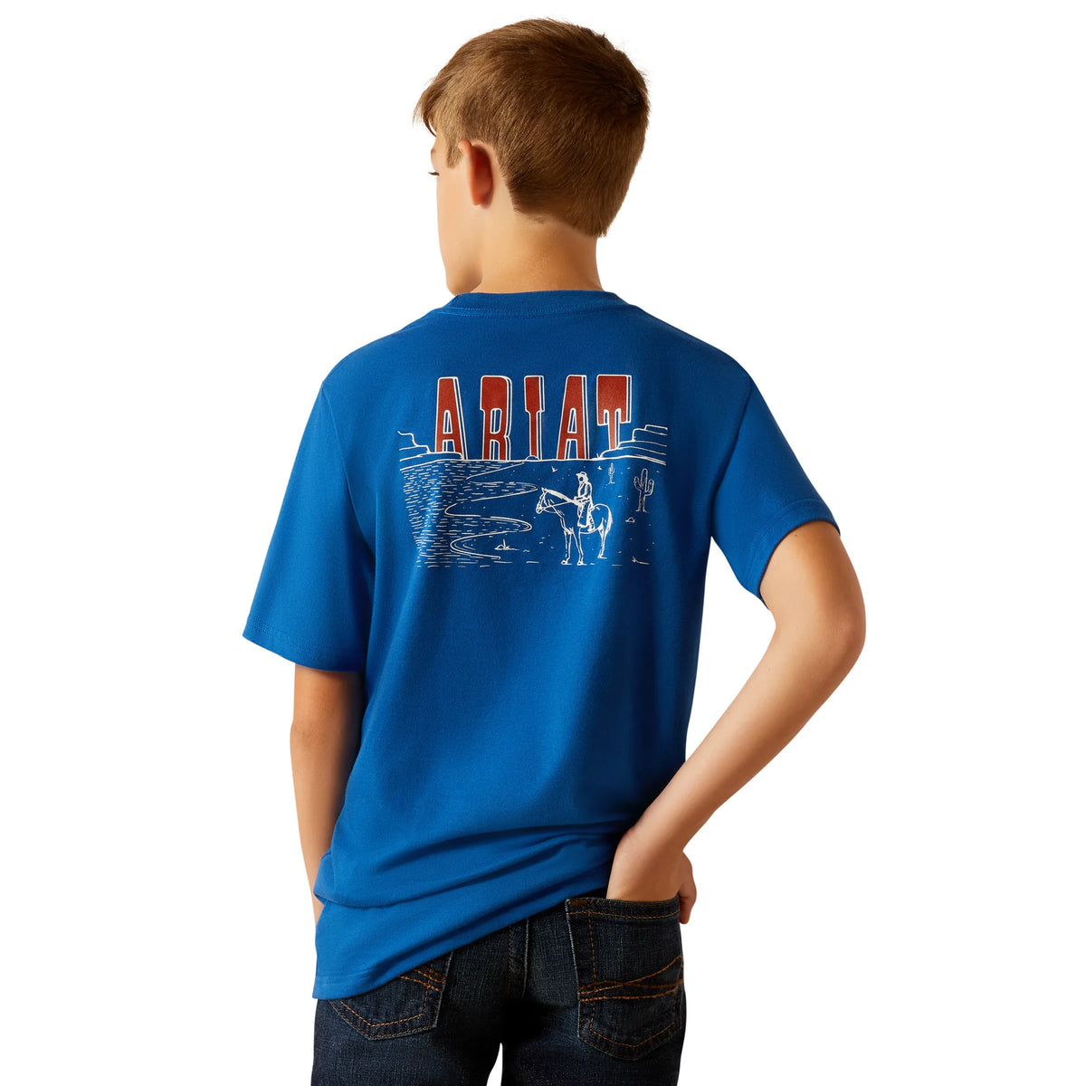 Ariat Bys Horizon Oasis SS Tee Royal Blue