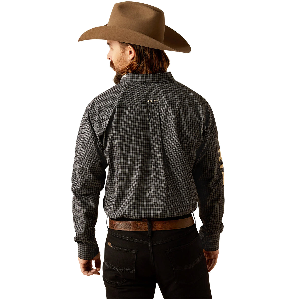 Ariat Mns Pro Series Team Otto LS Shirt Black/Khaki - Black Friday Sale
