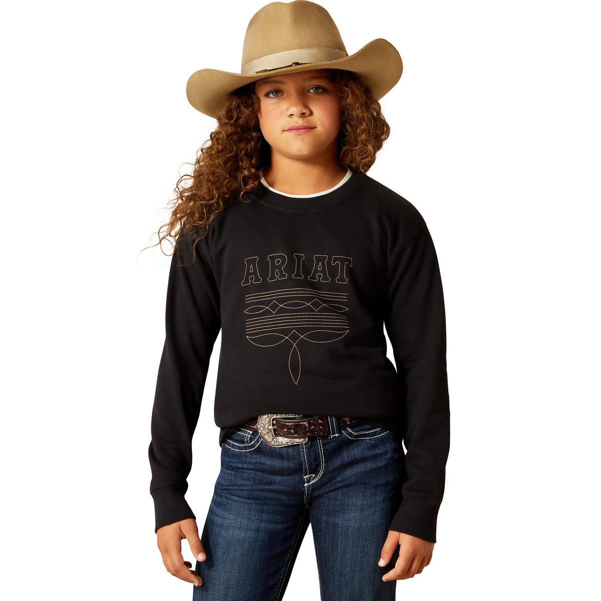 Ariat Gls Booted Logo Sweatshirt Black