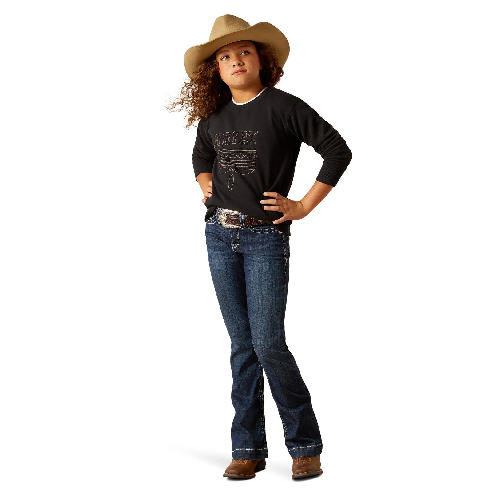 Ariat Gls Booted Logo Sweatshirt Black