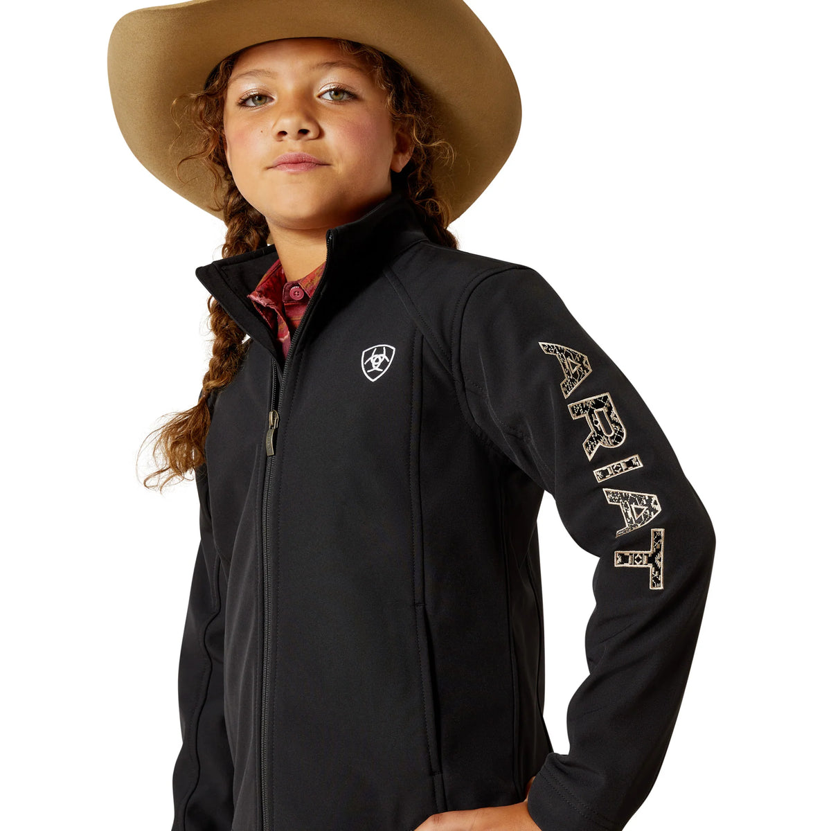 Ariat Gls Logo Softshell Jacket Black/Southwest Minimal Print - Winter 26