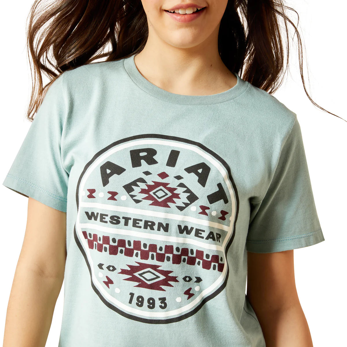 Ariat Gls SW Brand Lock Up SS Tee Rivergreen