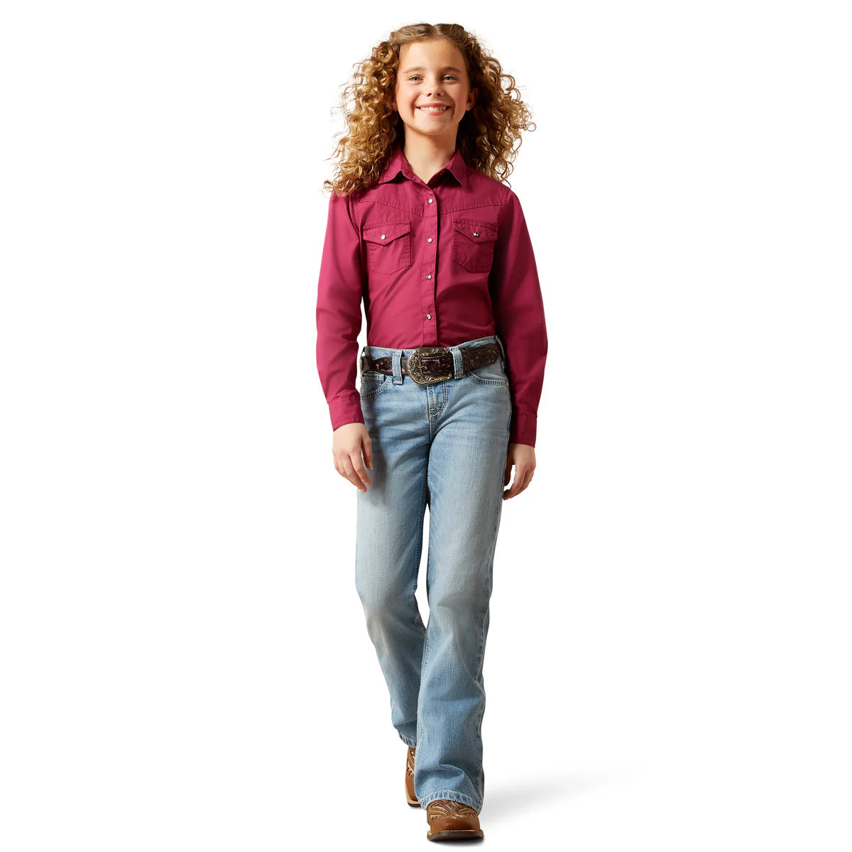 Ariat Gls Shine Bright Snap LS Shirt Beaujolais