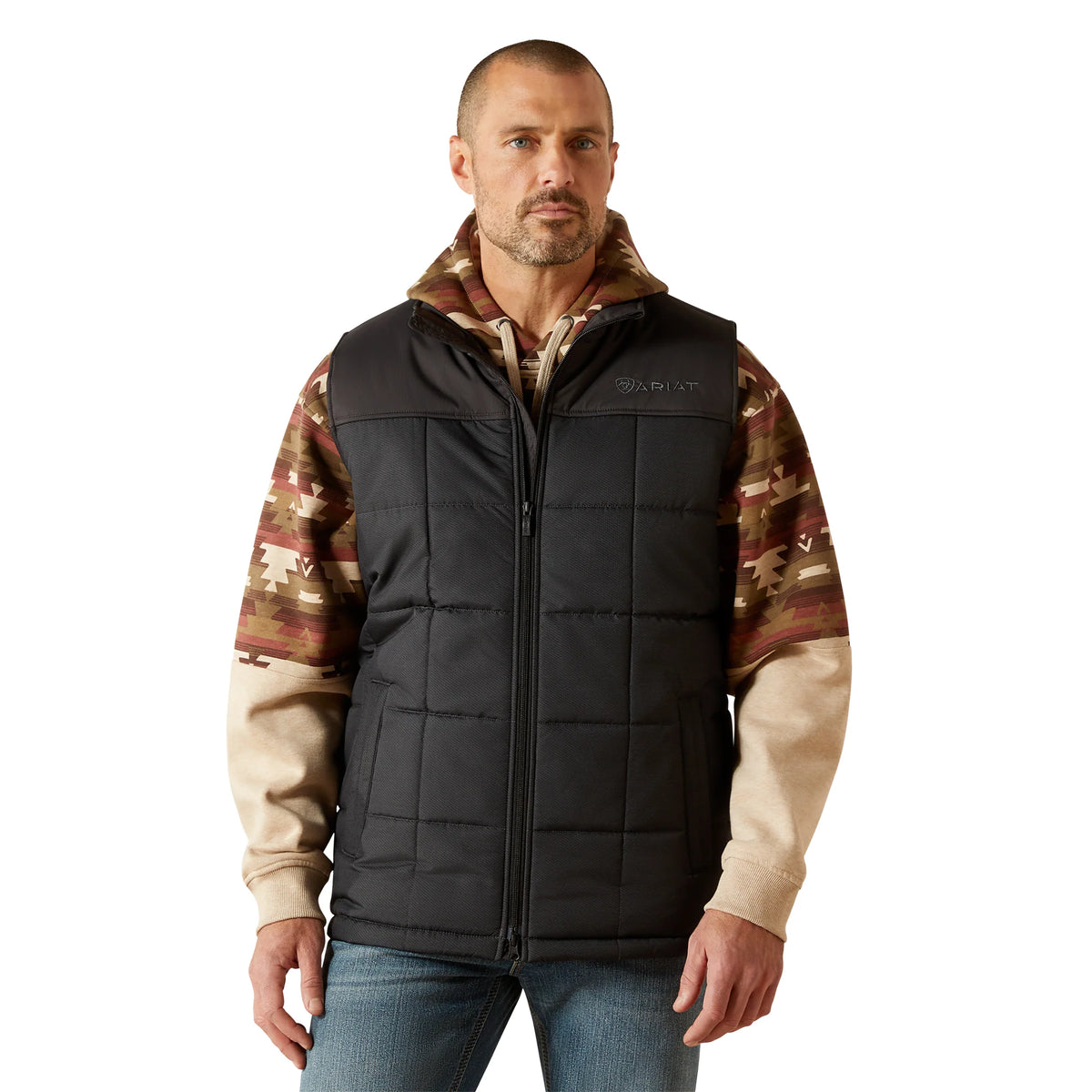 Ariat Mns Crius Insulated Vest Phantom Chambray - Winter 26