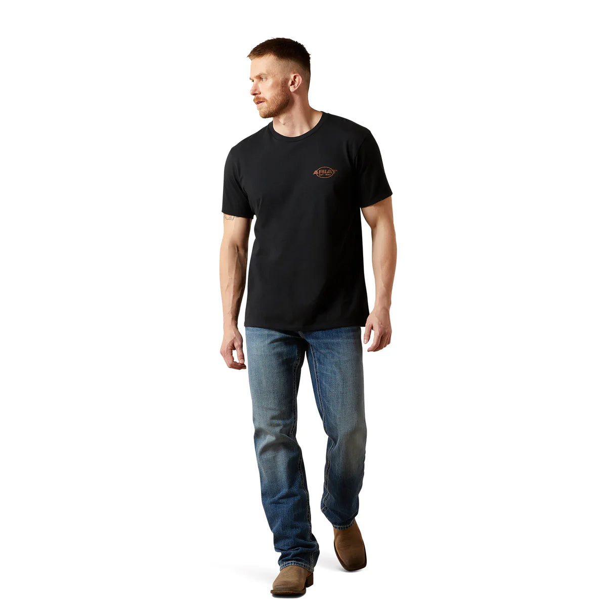 Ariat Mns Maximal Collage SS Tee Black