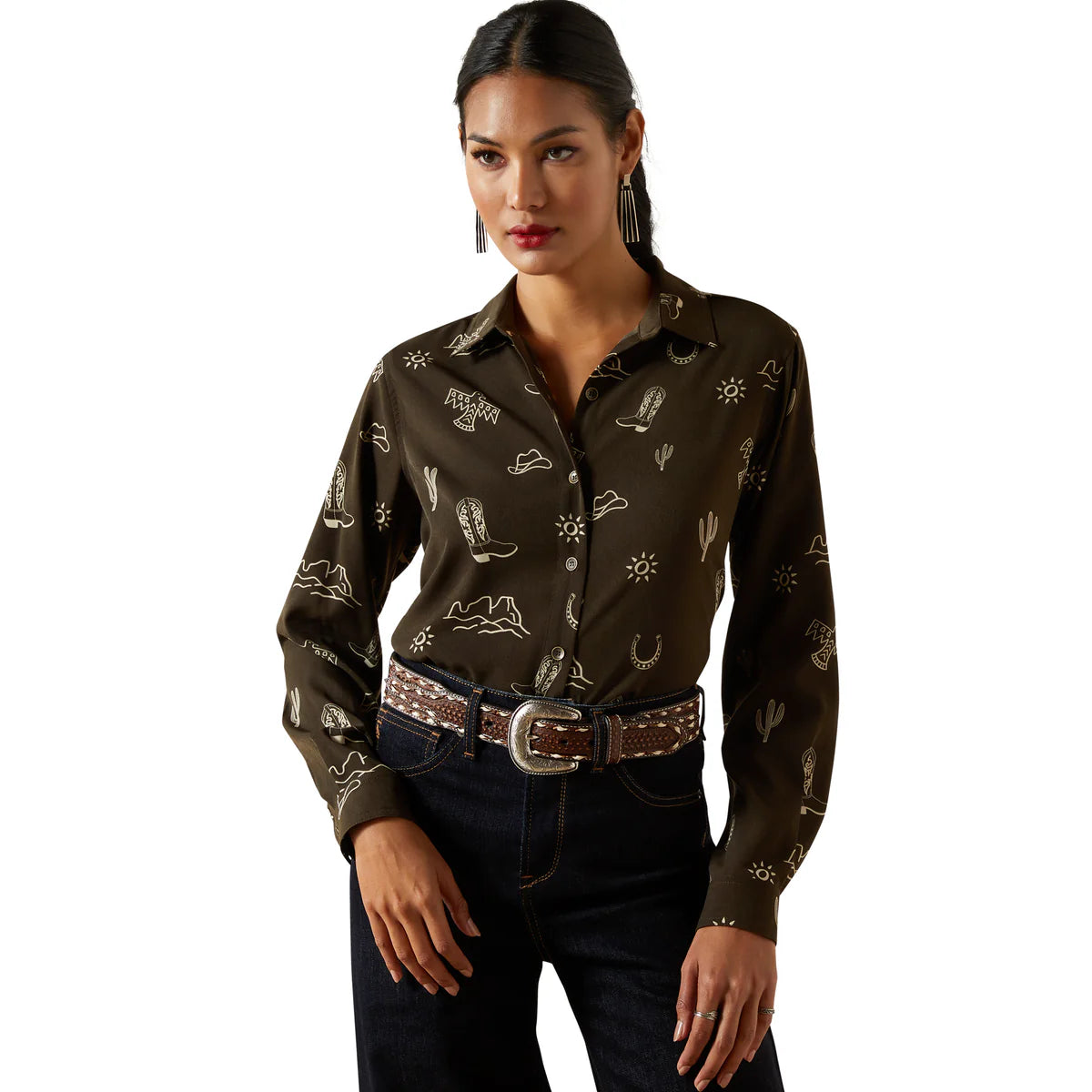 Ariat Wmns Homestyle LS Shirt Layla Print