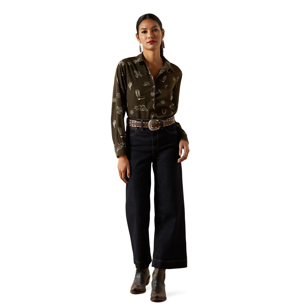 Ariat Wmns Homestyle LS Shirt Layla Print