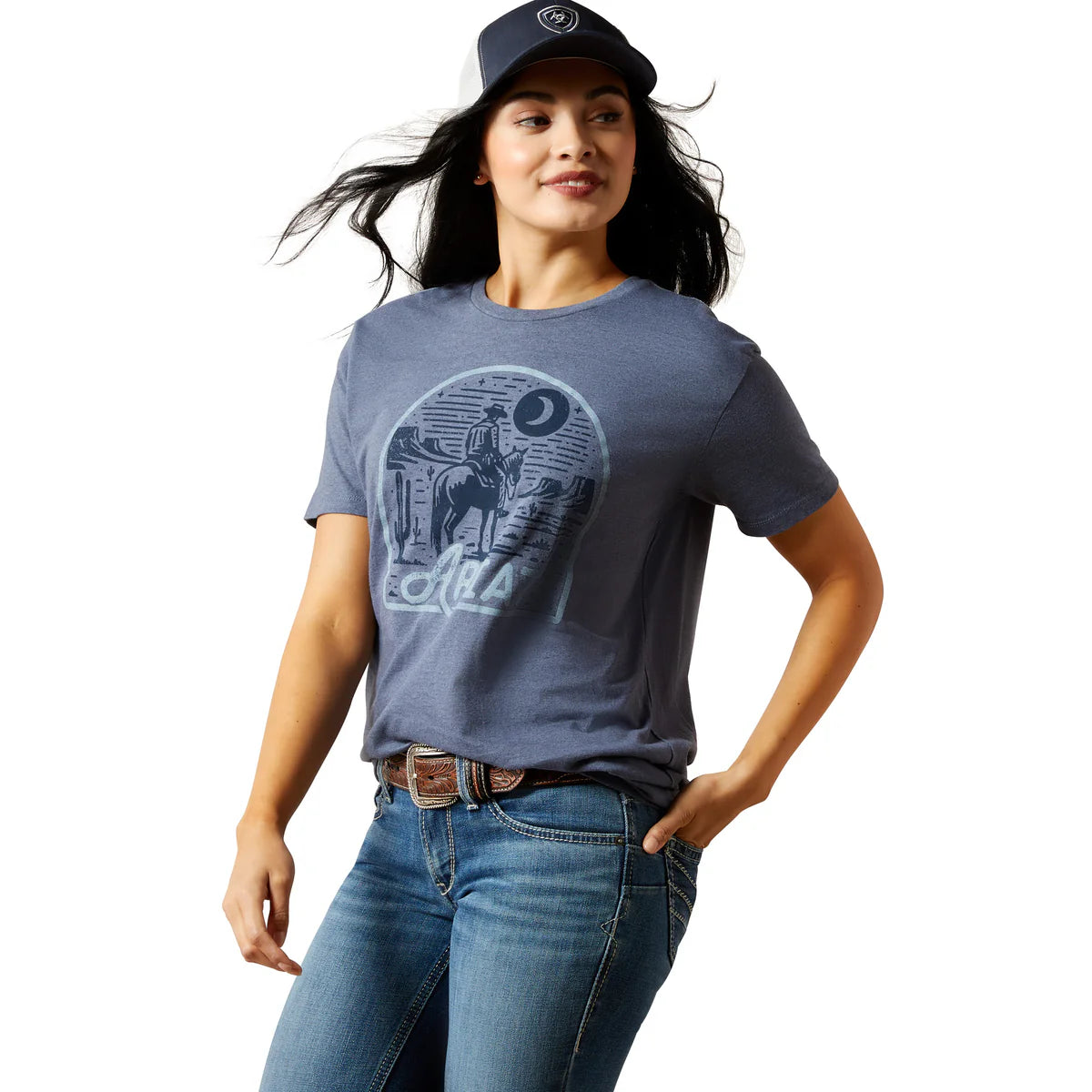 Ariat Wmns Desert Night SS Tee Chambray