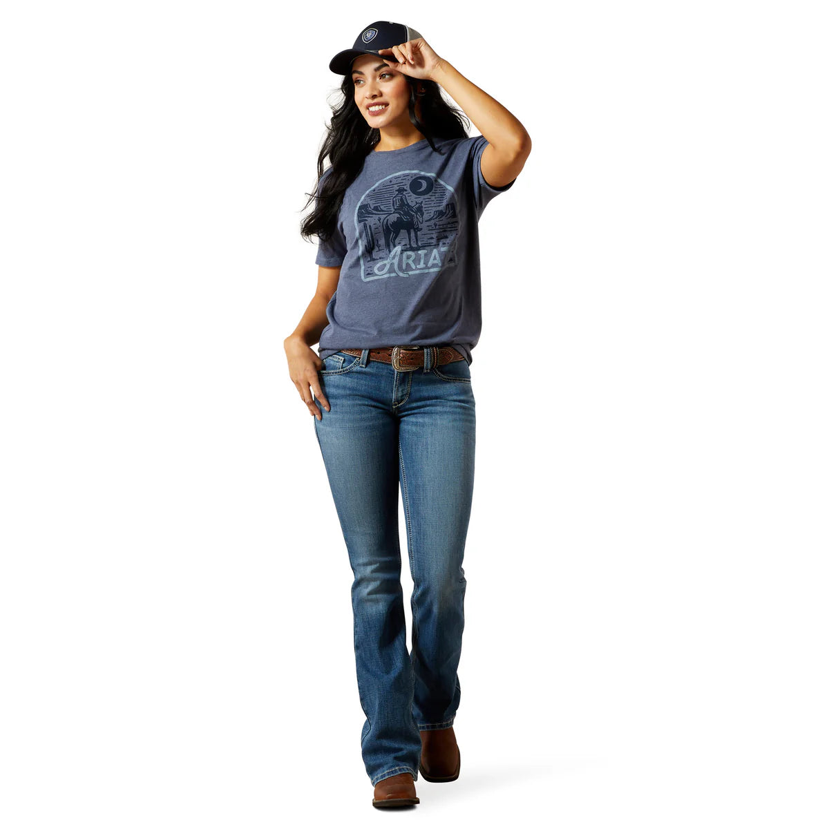 Ariat Wmns Desert Night SS Tee Chambray