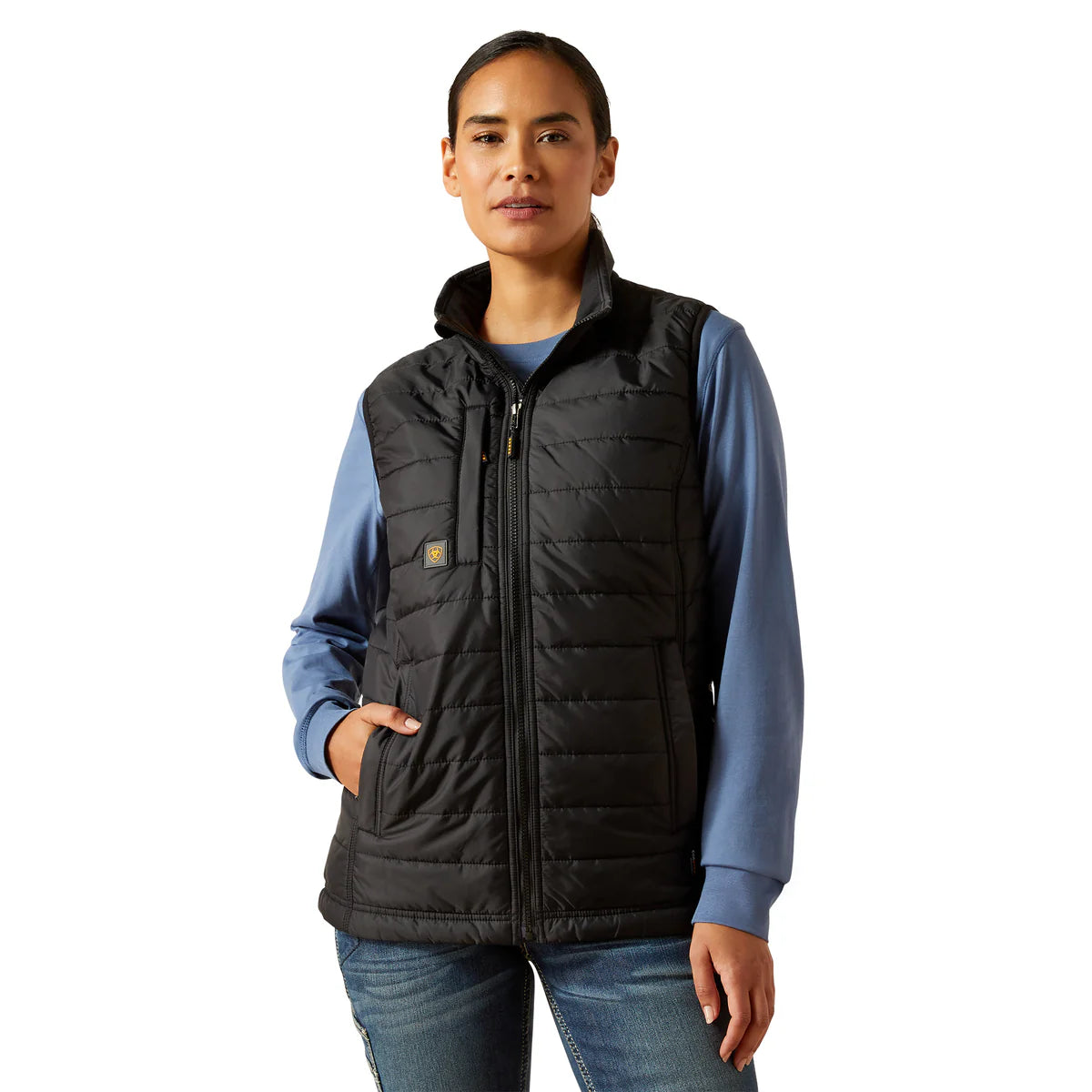Ariat Wms Rebar Cordura Ripstop Lightweight Insulated Vest Black