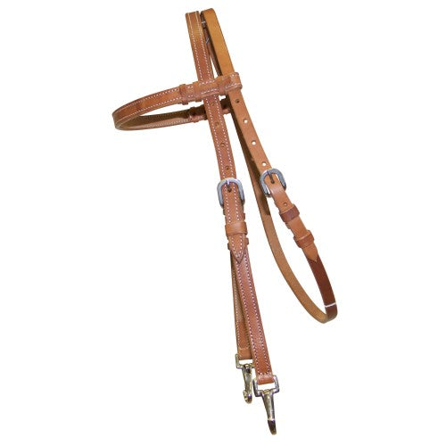 Fort Worth Headstall Harness With Snap Bit Ends | Horse Supplies - Bridle | Saddleworld Ipswich