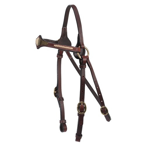 Fort Worth Shaped Barcoo Brass Bridle 5/8 | Horse Supplies - Bridle | Saddleworld Ipswich