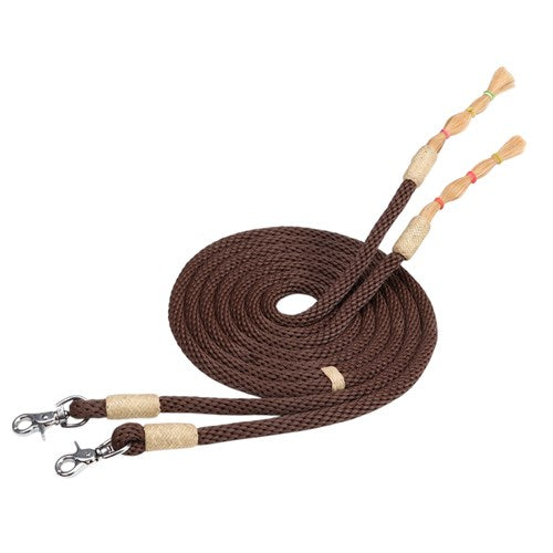 Fort Worth Soft Round Split Reins 8Ft | Horse Supplies - Reins | Saddleworld Ipswich