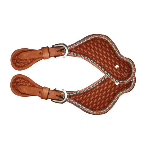 Fort Worth Turquoise Basket Spur Straps | Rider Wear - Spurs | Saddleworld Ipswich