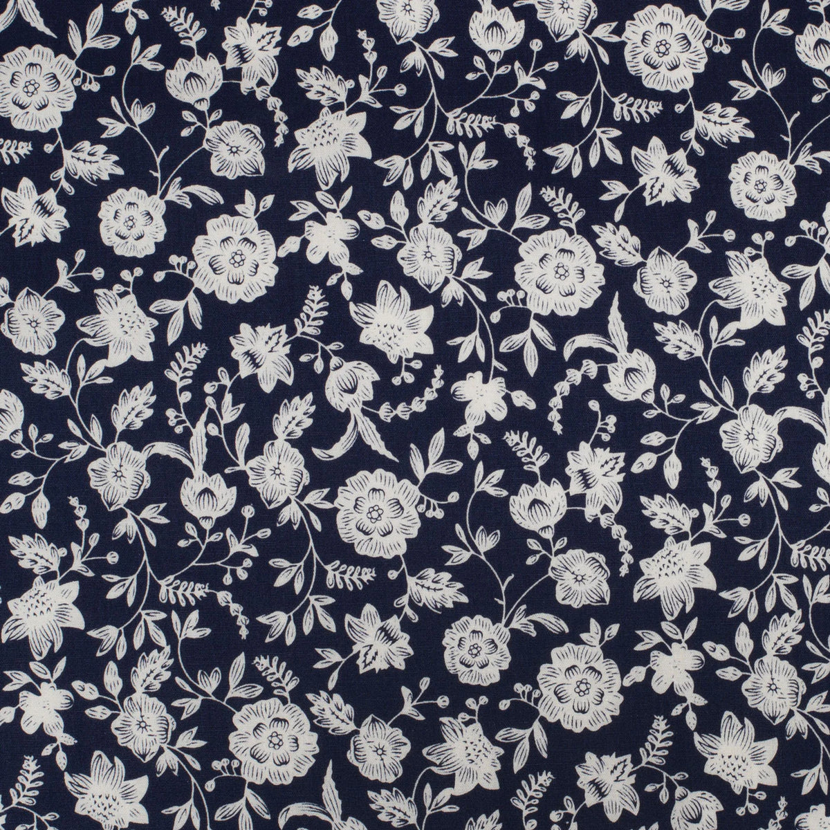 Just Country Girls Gracie Frills Full Button Print Workshirt Navy Floral