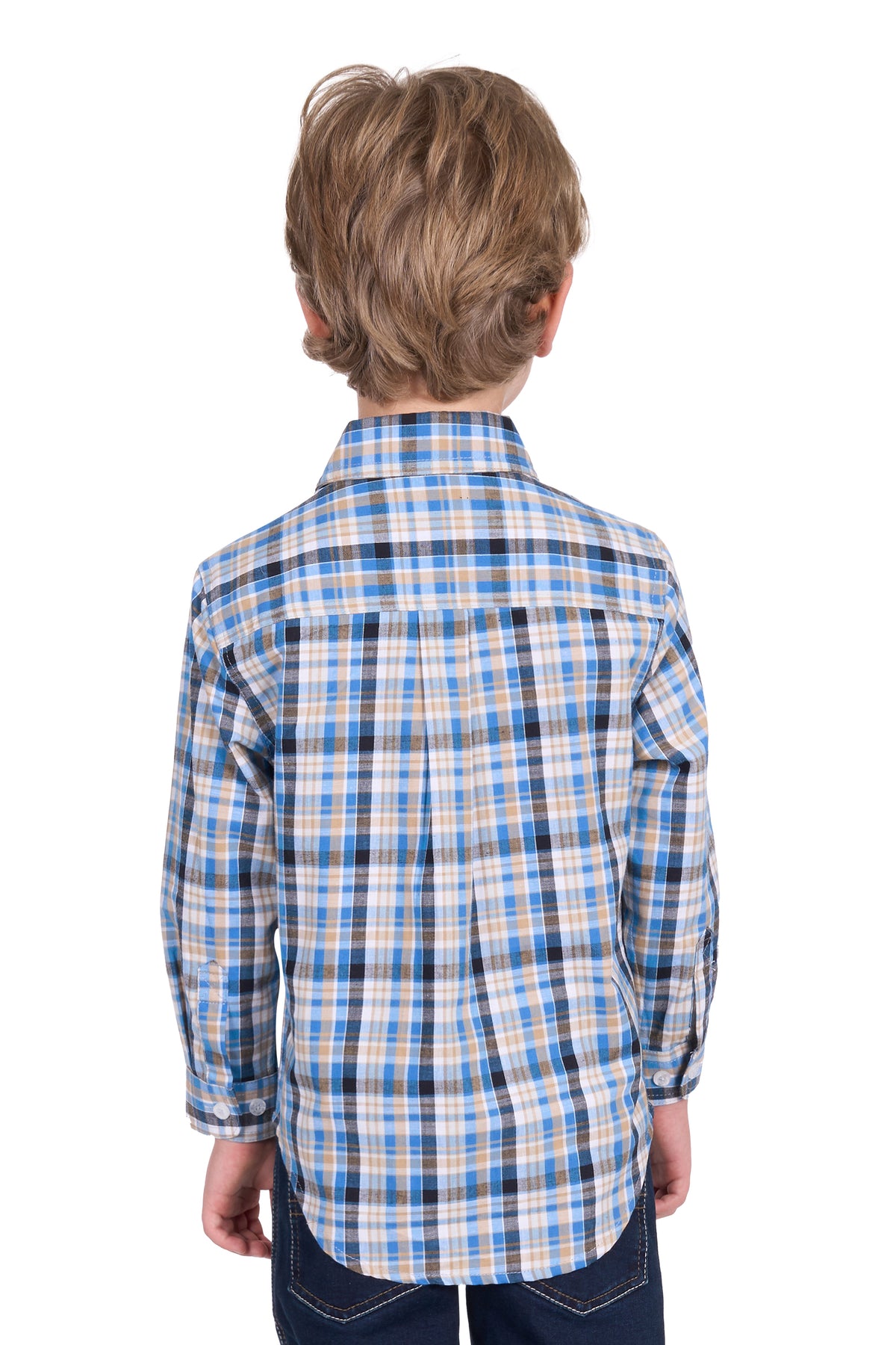 Hard Slog Kids Gibson 1/2 Plkt LS Shirt - EOFY Sale