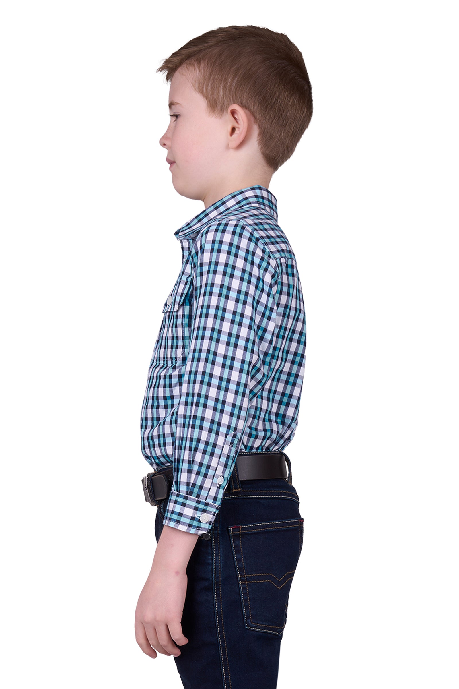 Hard Slog Kids Rui 1/2 Pocket Long Sleeve Shirt - Black Friday Sale