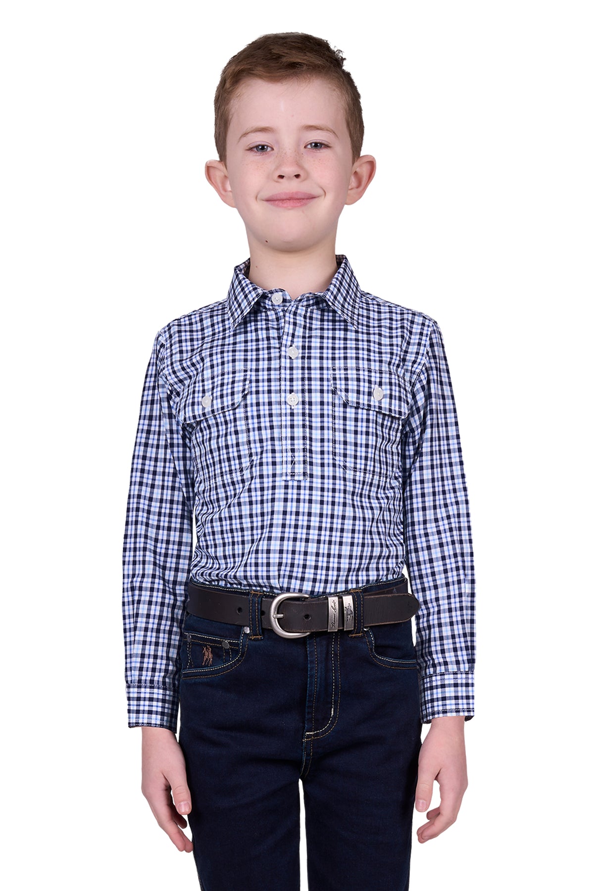 Hard Slog Kids Coney 1/2 Pocket Long Sleeve Shirt - Summer Clearance