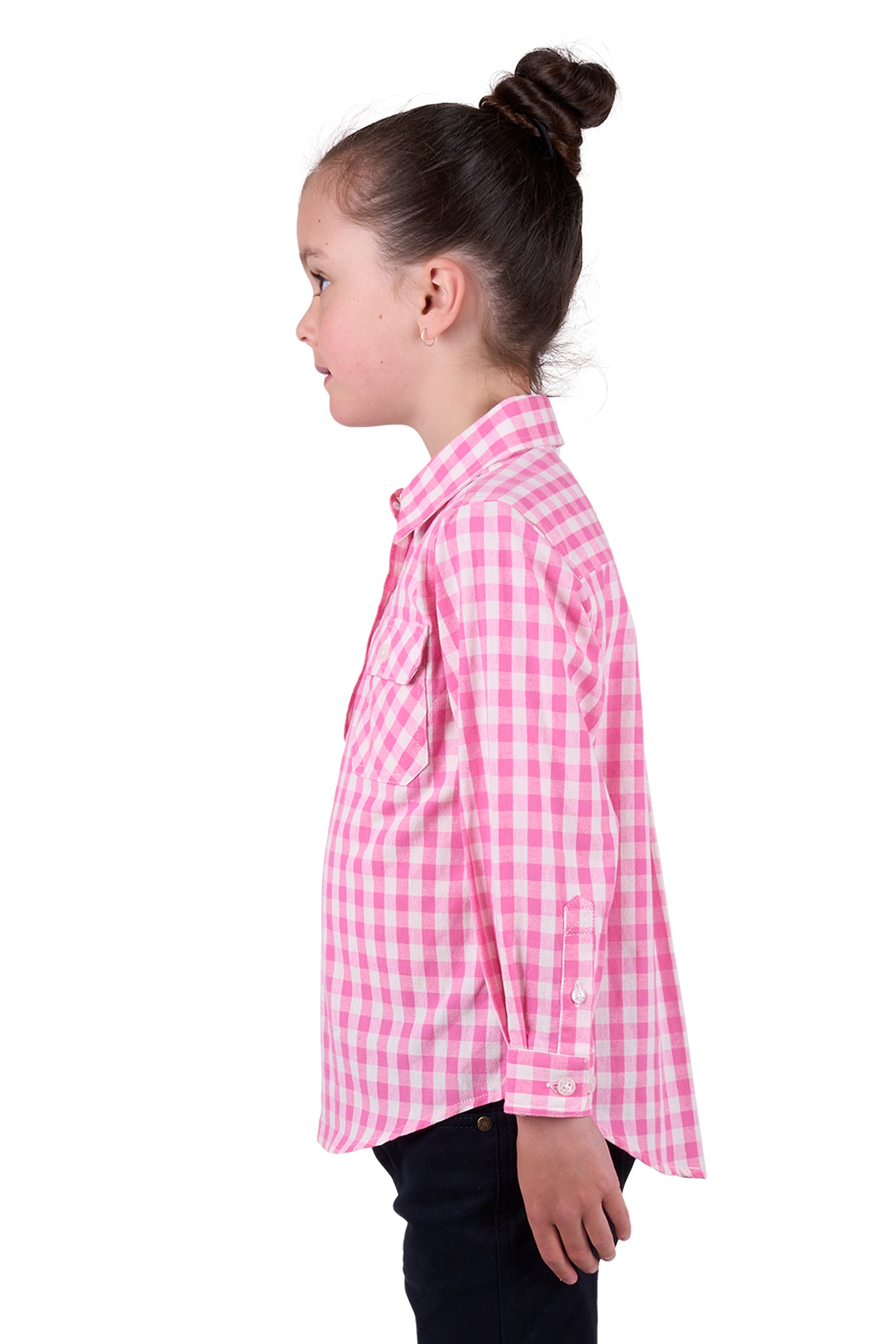 Hard Slog Kids Melly 1/2 Pocket Long Sleeve Shirt - Black Friday Sale