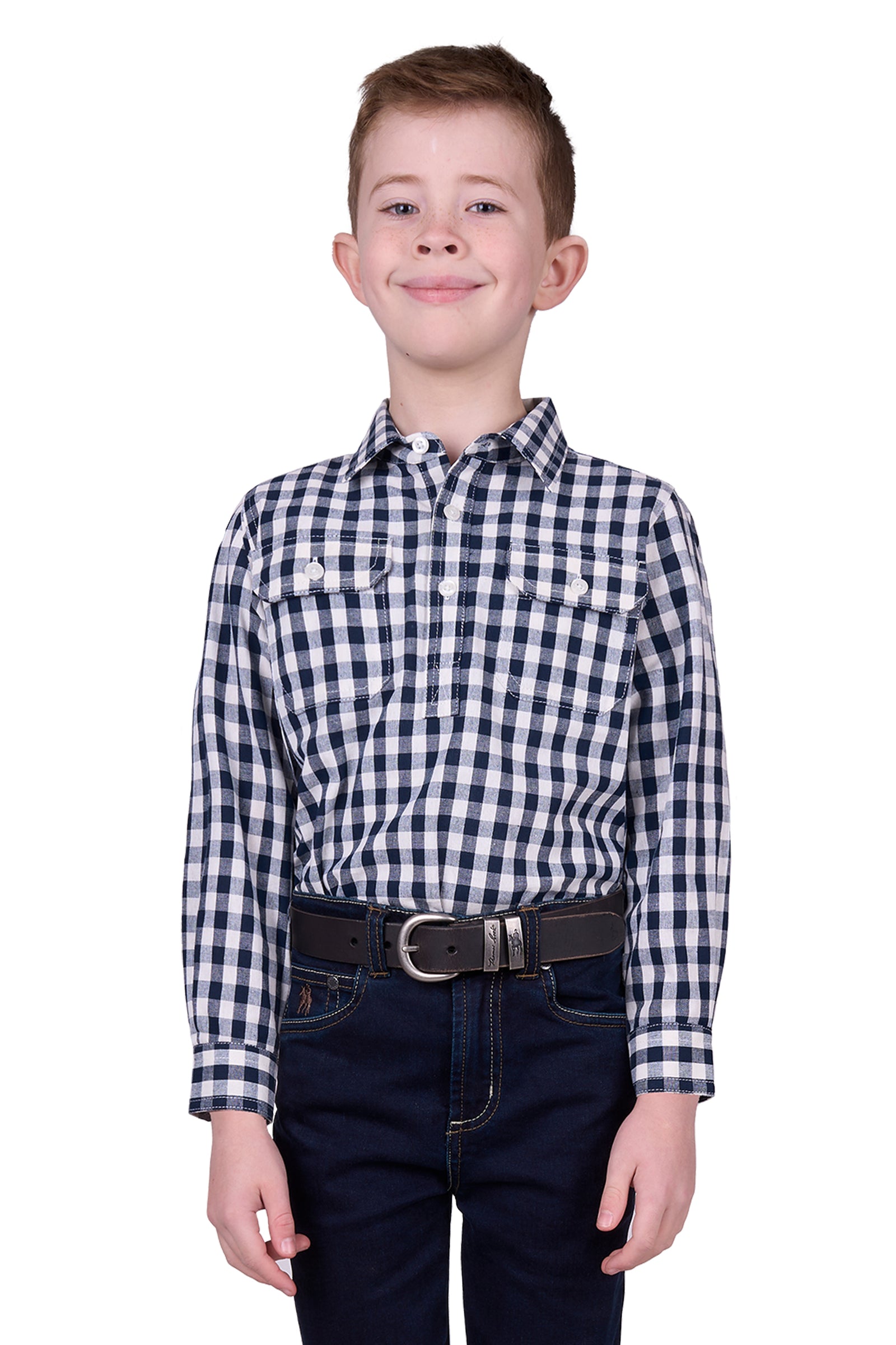 Hard Slog Kids Dell 1/2 Pocket Long Sleeve Shirt - Summer Clearance