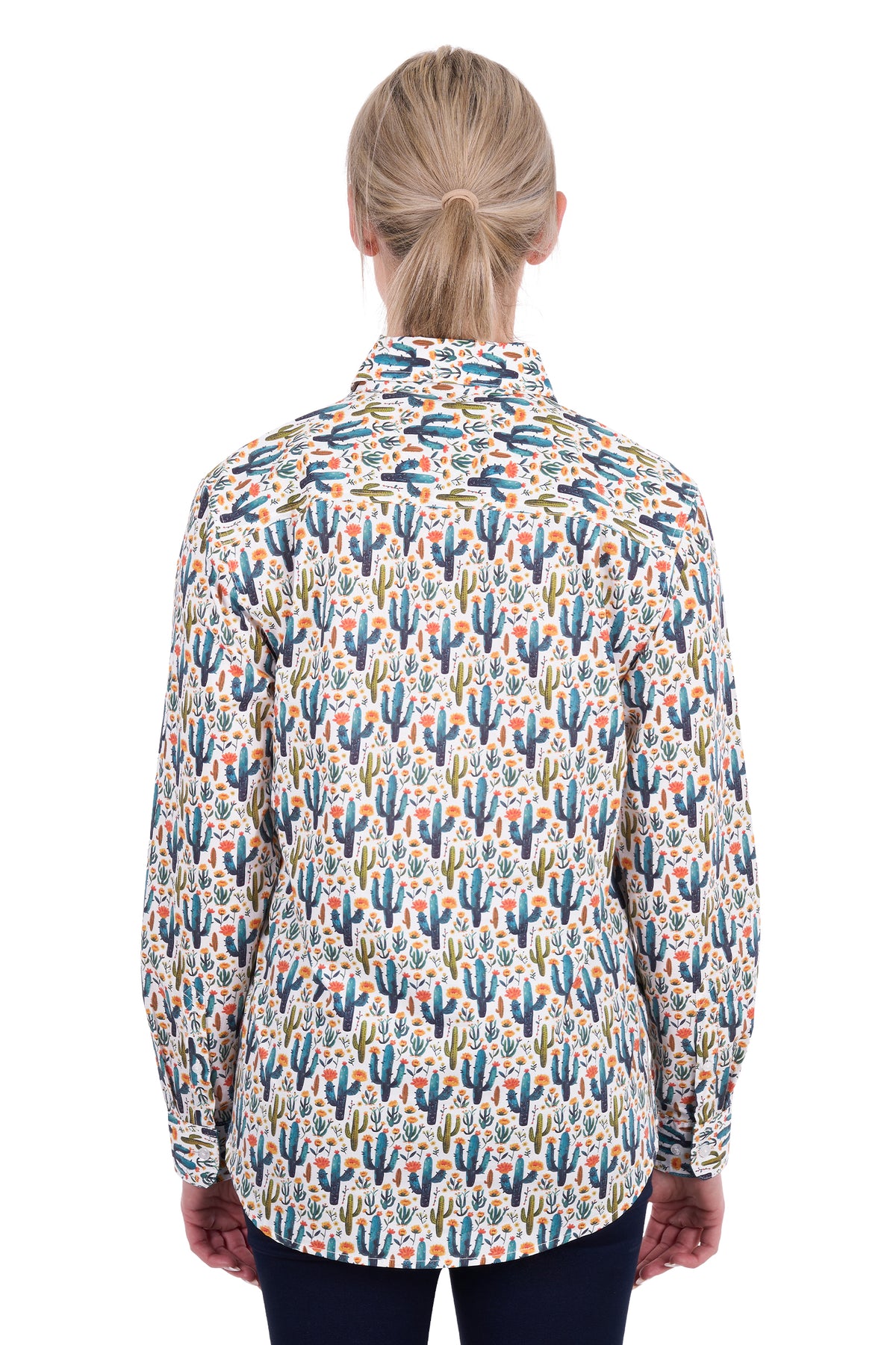 Hard Slog Wms Alba 1/2 Plkt LS Shirt