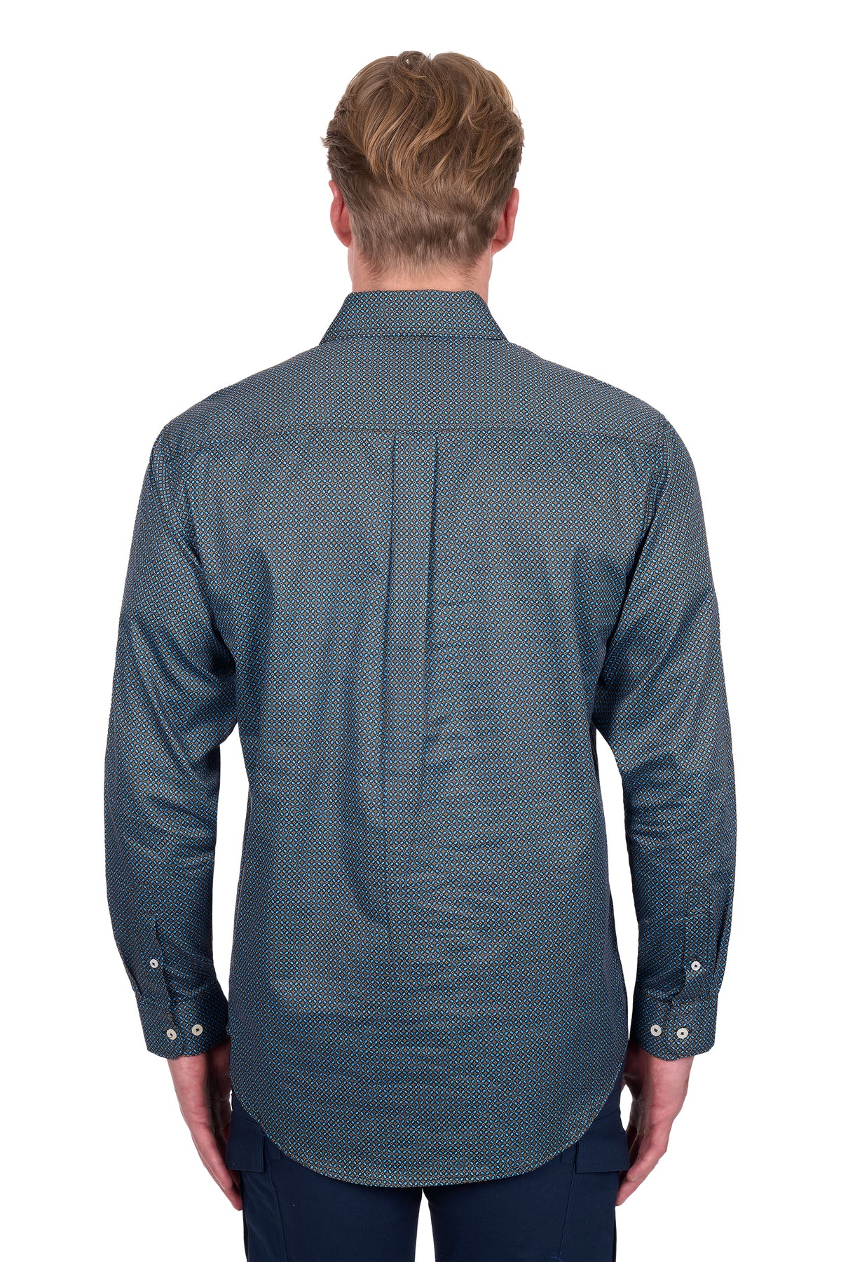 Hard Slog Mens Blake Half Button Long Sleeve Shirt