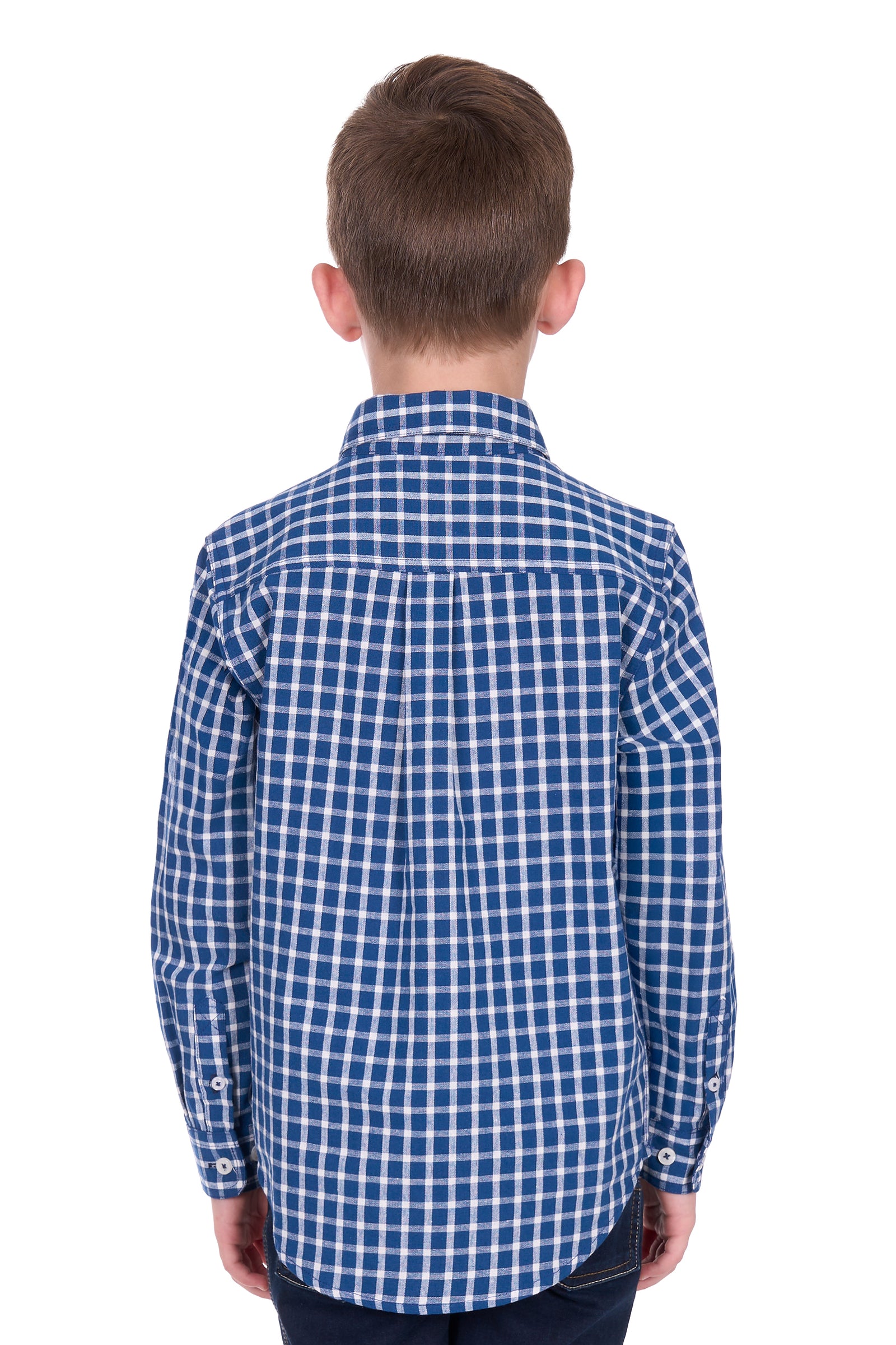 Hard Slog Kids Alden Half Button Long Sleeve Shirt