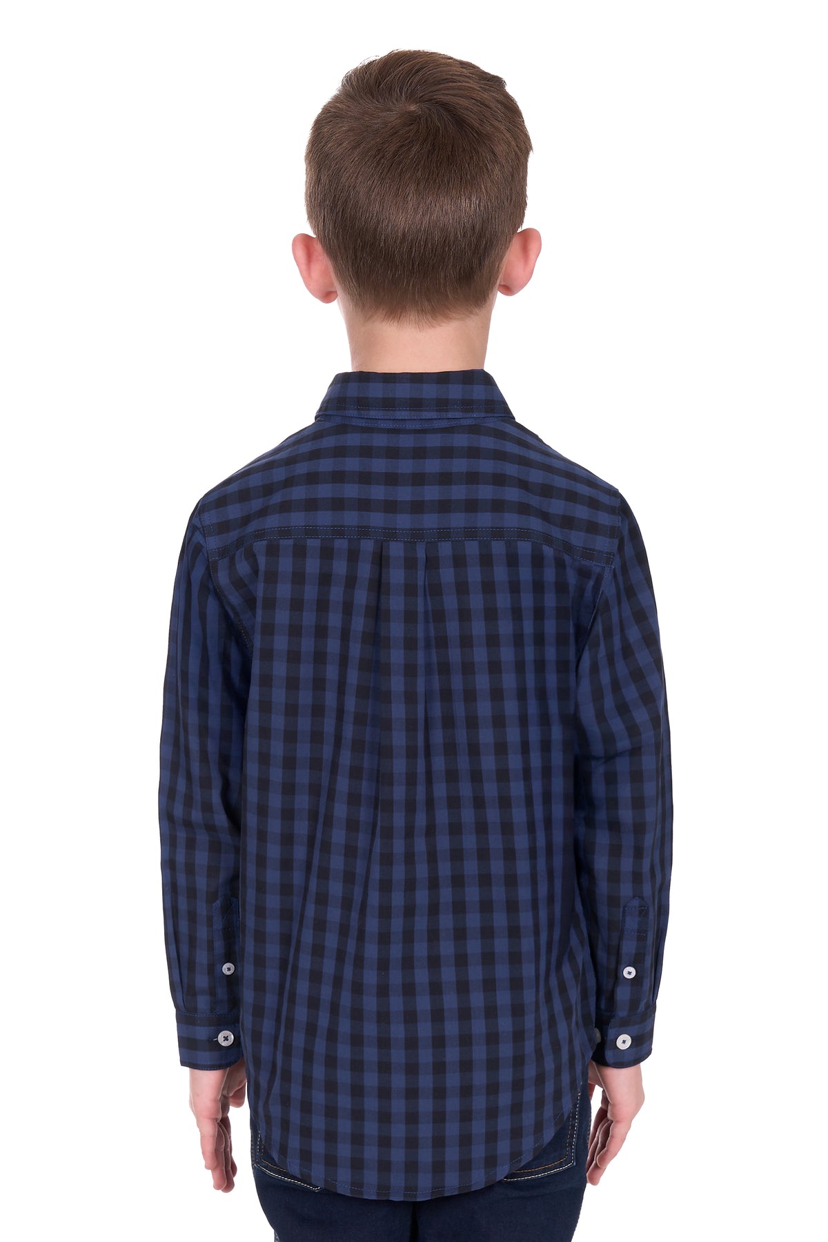 Hard Slog Kids Nash Half Button Long Sleeve Shirt