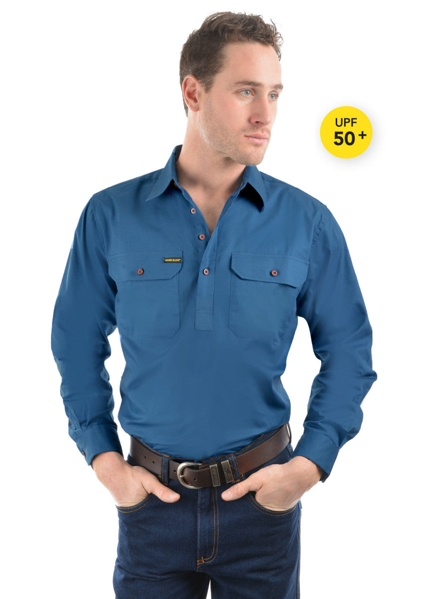 Hard Slog Mens Half Pocket Light Cotton Shirt
