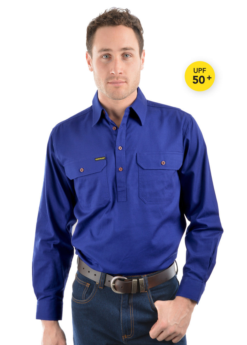 Hard Slog Mens Half Pocket Light Cotton Shirt