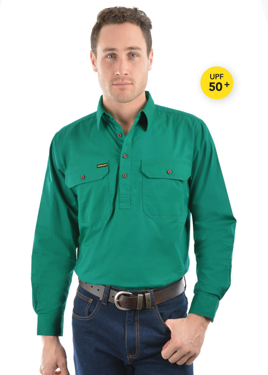 Hard Slog Mens Half Pocket Light Cotton Shirt