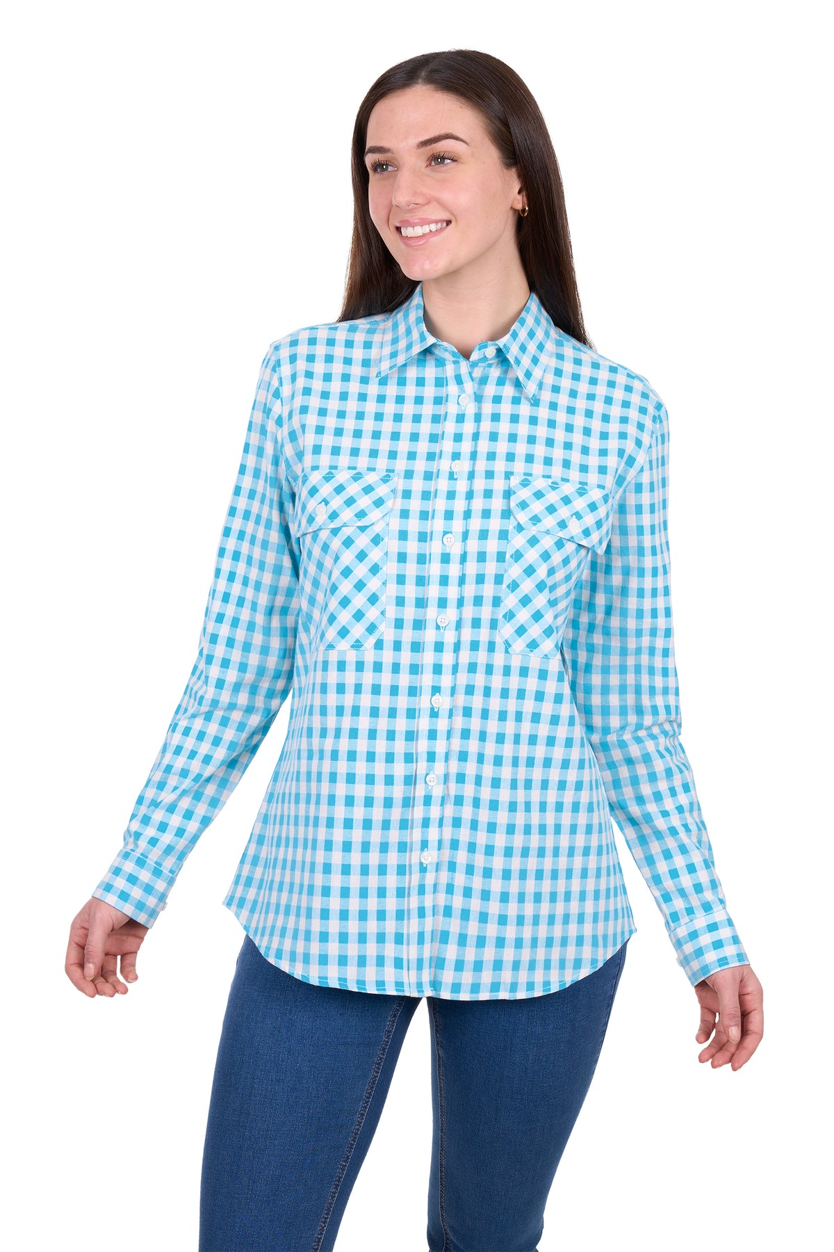 Hard Slog Wmns Fay Full Button Long Sleeve Shirt | Country Clothing - Ladies Shirt | Saddleworld Ipswich