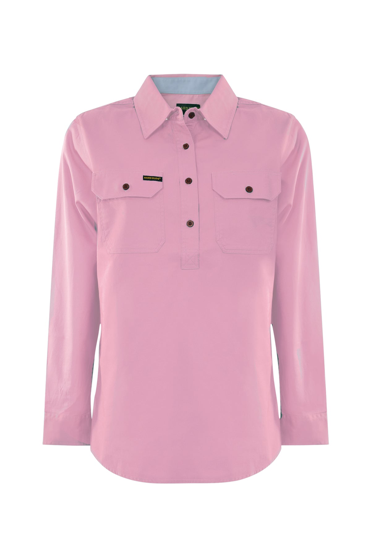 Hard Slog Wmns Half Pocket Light Cotton LS Shirt | Country CLothing - Ladies Shirt | Saddleworld Ipswich
