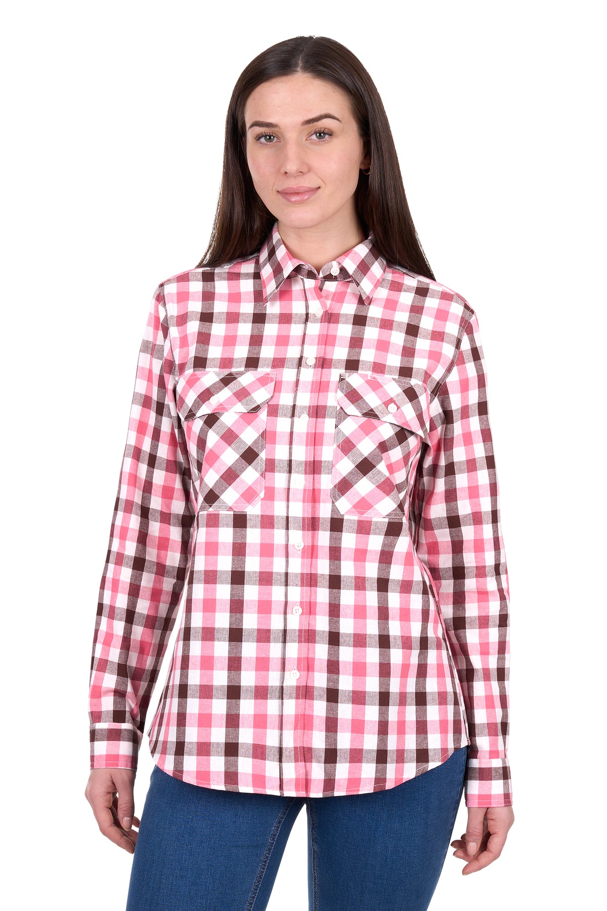 Hard Slog Wmns Rachel Full Button Long Sleeve Shirt | Country Clothing - Ladies Shirt | Saddleworld Ipswich