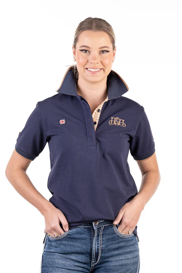 Hitchley and Harrow Loose Fit Polo - Navy